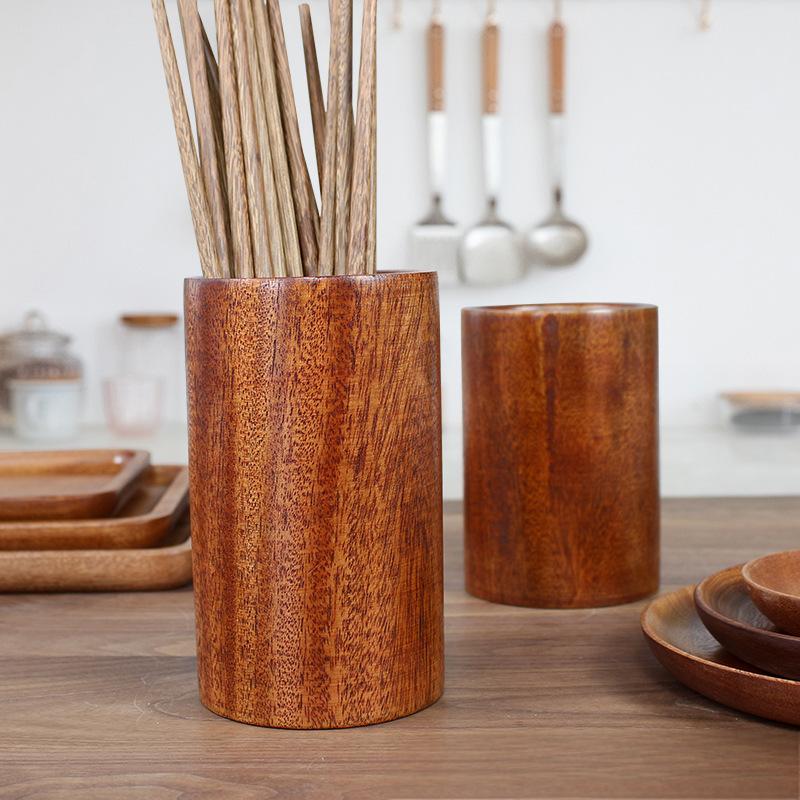 Vintage Wooden Chopstick Holders for Elegant Dining