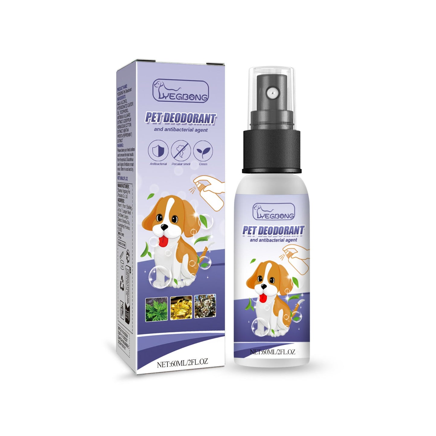 Pet Deodorant Spray for Cats and Dogs - Eliminates Odors, Urine Smell, Body Odor, and Feces Odor, Air Freshener Mist - Korvel