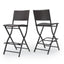 Taburetes de Bar de Wicker para Exterior - Set de 2 Piezas, Multimarrón