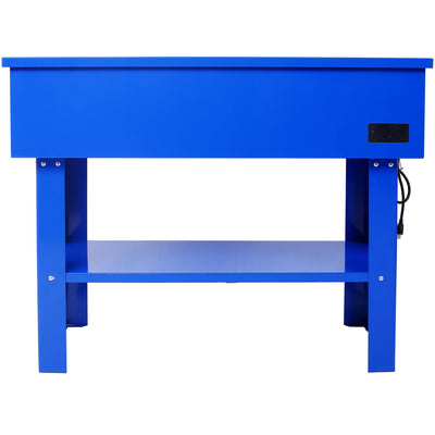 40 Gallon Parts Washer 24 Gallon Solvent Capacity 5 Gallon Per Minute Max Pump Output Heavy Duty Steel Powder Coated blue - Korvel