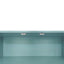 Modern Tiffany Blue Shoe Storage Bench with Cushions