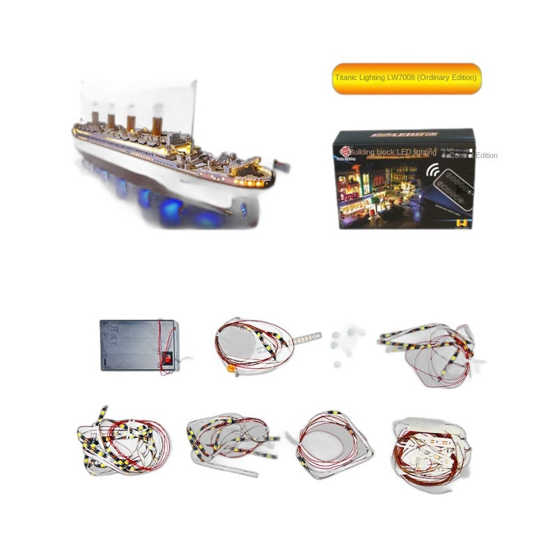 DIY building block lighting compatible with LEGO 10294 Titanic LED lights - Korvel