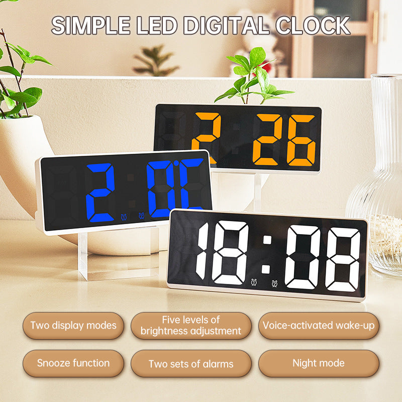 Multifunctional LED Digital Alarm Clock with Nightlight
