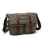 Men Business Messenger Bags For Men Shoulder Bag vintage Canvas Crossbody Pack Retro Casual Office Travel Bag - Korvel