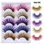 Colorful Fried 5 Pairs Of False Eyelashes Multi-Layer Thick Cross Mink Hair Eyelashes 8D FLUFFY - Korvel