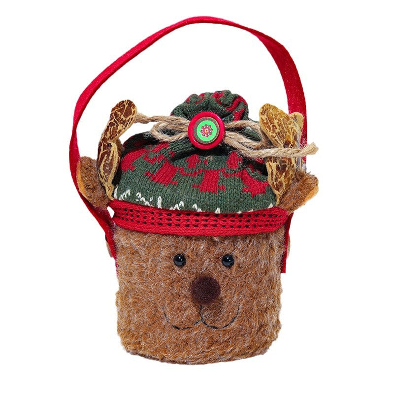 Christmas decorations, cartoon tote bags, gift bags, Christmas gift bags, children's candy bags, apple bags - Korvel