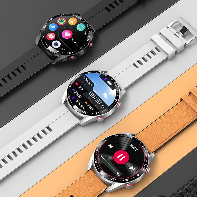 HW20 Smart Watch ECG+PPG Business Stainless Steel Strap 1.46 Large Screen Bluetooth Call Smart Watch - Korvel
