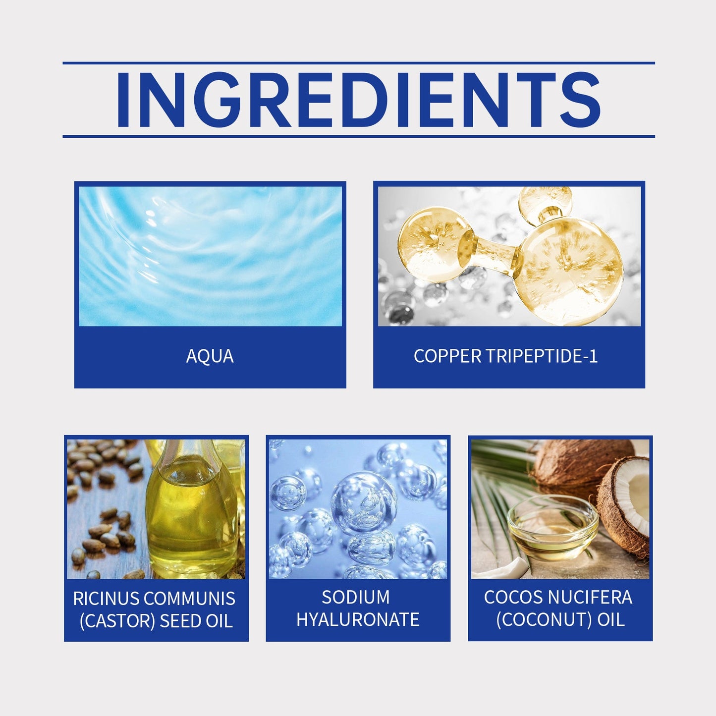 Blue Copper Peptide Hair Care Essential Oil, Moisturizes Dry Hair And Smooth Hair Massage Hair Care Essence - Korvel