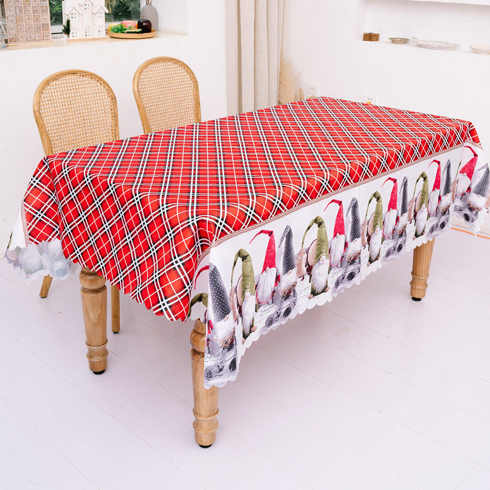 Christmas Decoration Creative Christmas Printed Tablecloth Table Flag Christmas Desktop Decoration Supplies - Korvel