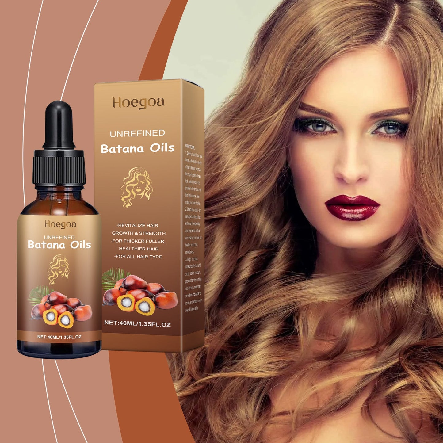 Batana Hair Care Oil Repair Dry And Irritated Hair, Moisturize Scalp And Smooth Daily Massage Hair Care Oil - Korvel