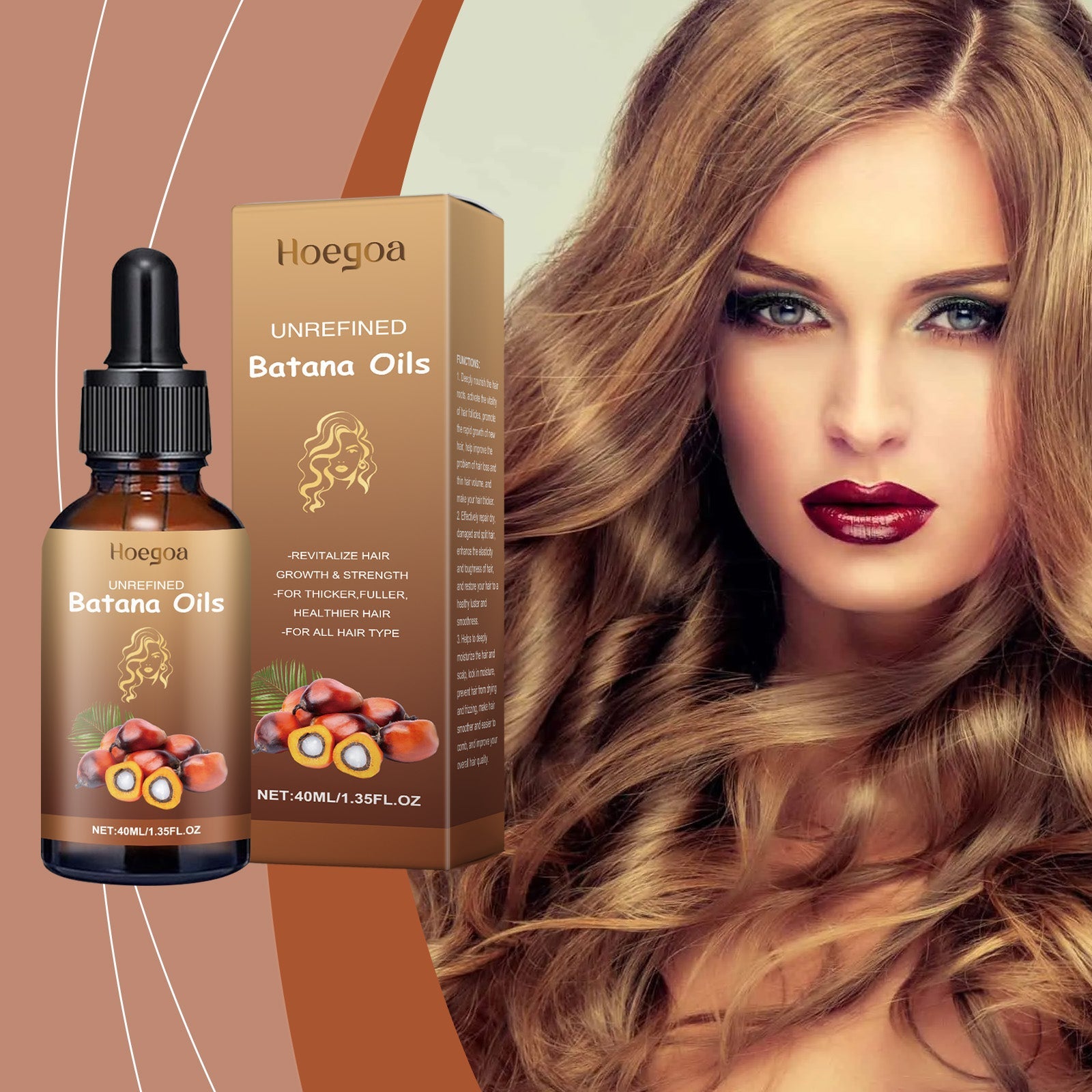 Batana Hair Care Oil Repair Dry And Irritated Hair, Moisturize Scalp And Smooth Daily Massage Hair Care Oil - Korvel