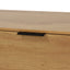 Buffet Cabinet en Bois Naturel avec Panneaux Latéraux et Rangement
