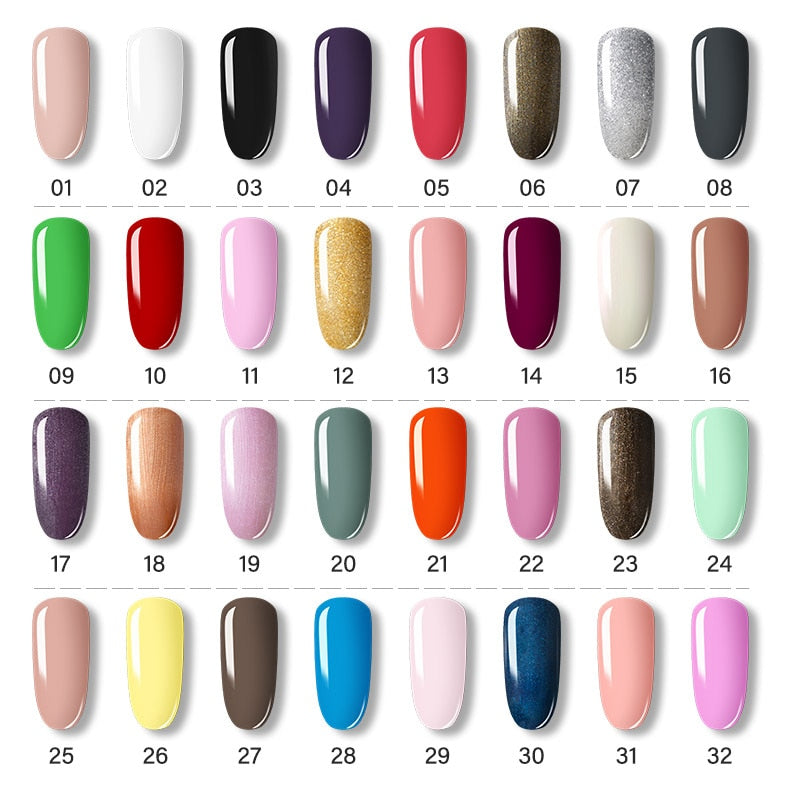 ROSALIND Gel Polish Set Manicure for Nails Semi Permanent Vernis top coat UV LED Gel Varnish Soak Off Nail Art Gel Nail Polish - Korvel