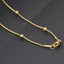 Fashion stainless steel round snake bag bead chain multi-color accessory chain necklace collarbone chain - Korvel
