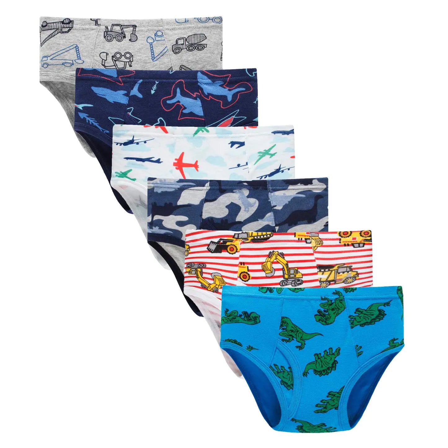 Boboking 100% Coton Culottes pour Petits Garçons - Designs Doux de Dinosaure et de Camion