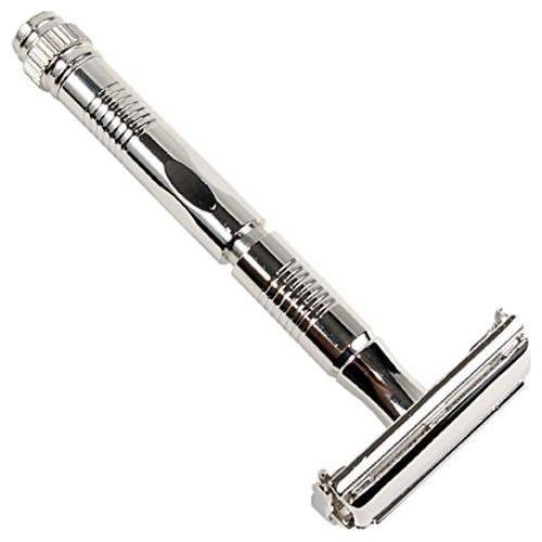 Parker 90R Maquinilla de Afeitar de Doble Cuchilla con Mango Largo