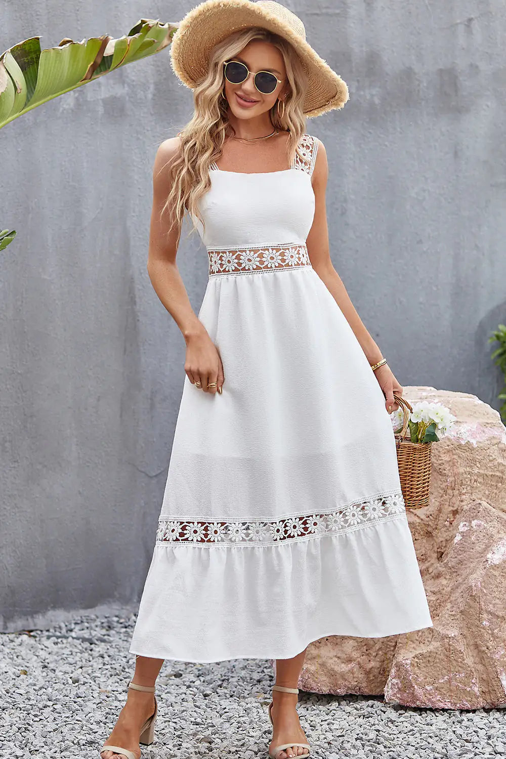 Vestido Midi Tory - Detalle de Encaje Elegante