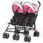 Gbruno Ultralight Foldable Twin Baby Double Stroller - Pink
