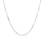 14k White Gold Adjustable Box Chain 0.7mm