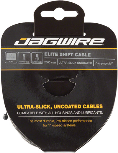 Jagwire Elite Ultra-Slick Shift Cable - Polished Stainless Steel for Campagnolo