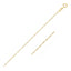 Chaîne Singapore en Or Jaune 14k - Élégance de 0,6 mm