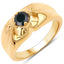 0.50 Carat Genuine Black Diamond Sterling Silver Engagement Ring