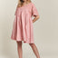 Charming Round Neck Half Sleeve Babydoll Dress