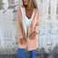 Manteau Cardigan Contrast Élégant pour Femmes avec Capuche