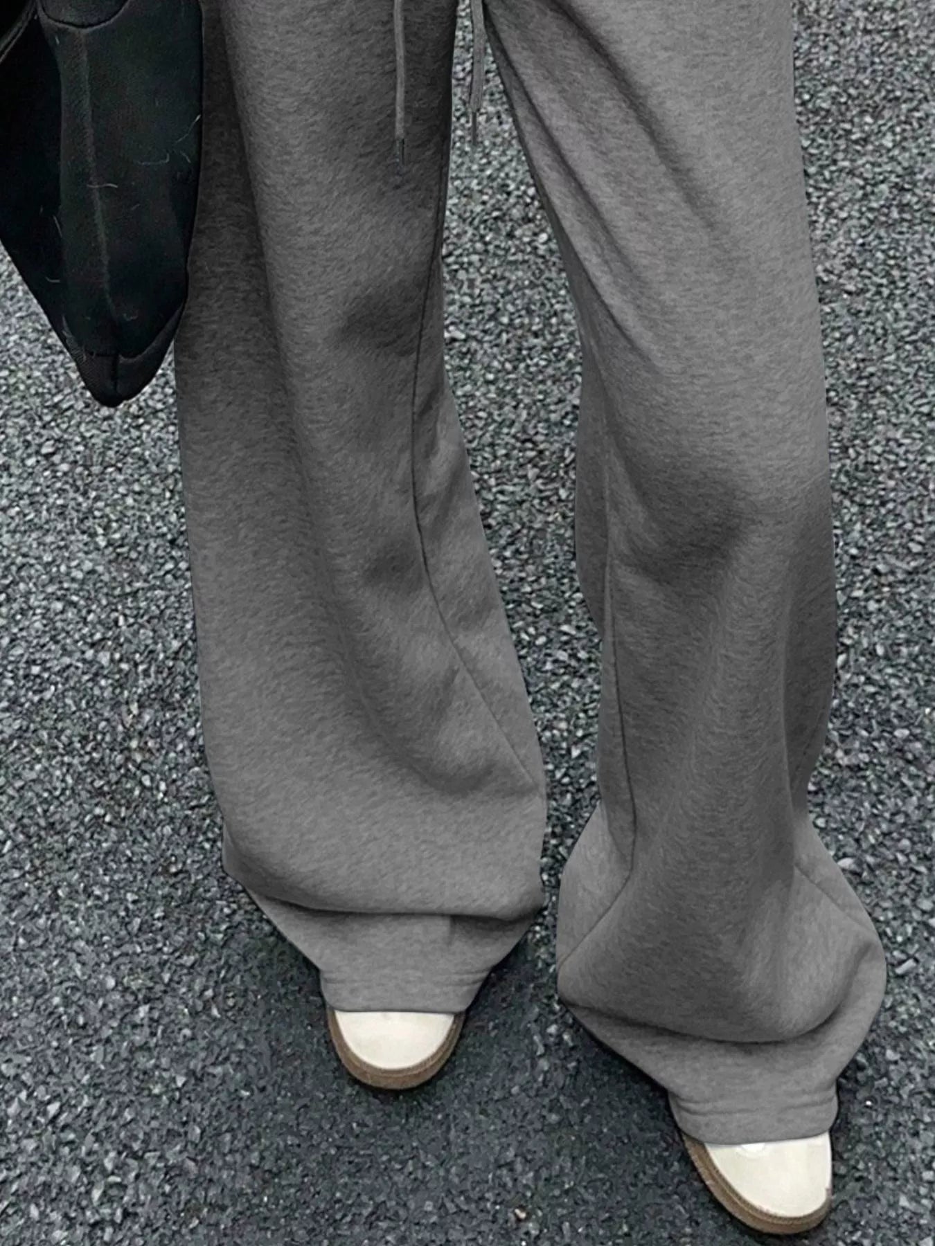 Pantalons de survêtement à taille large avec cordon de serrage