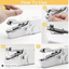 1pc Portable Handheld Sewing Machine - Quick Stitching Tool For Cloth, Clothing And Kids Clothes - 2 Coils Included (Battery Not - Korvel