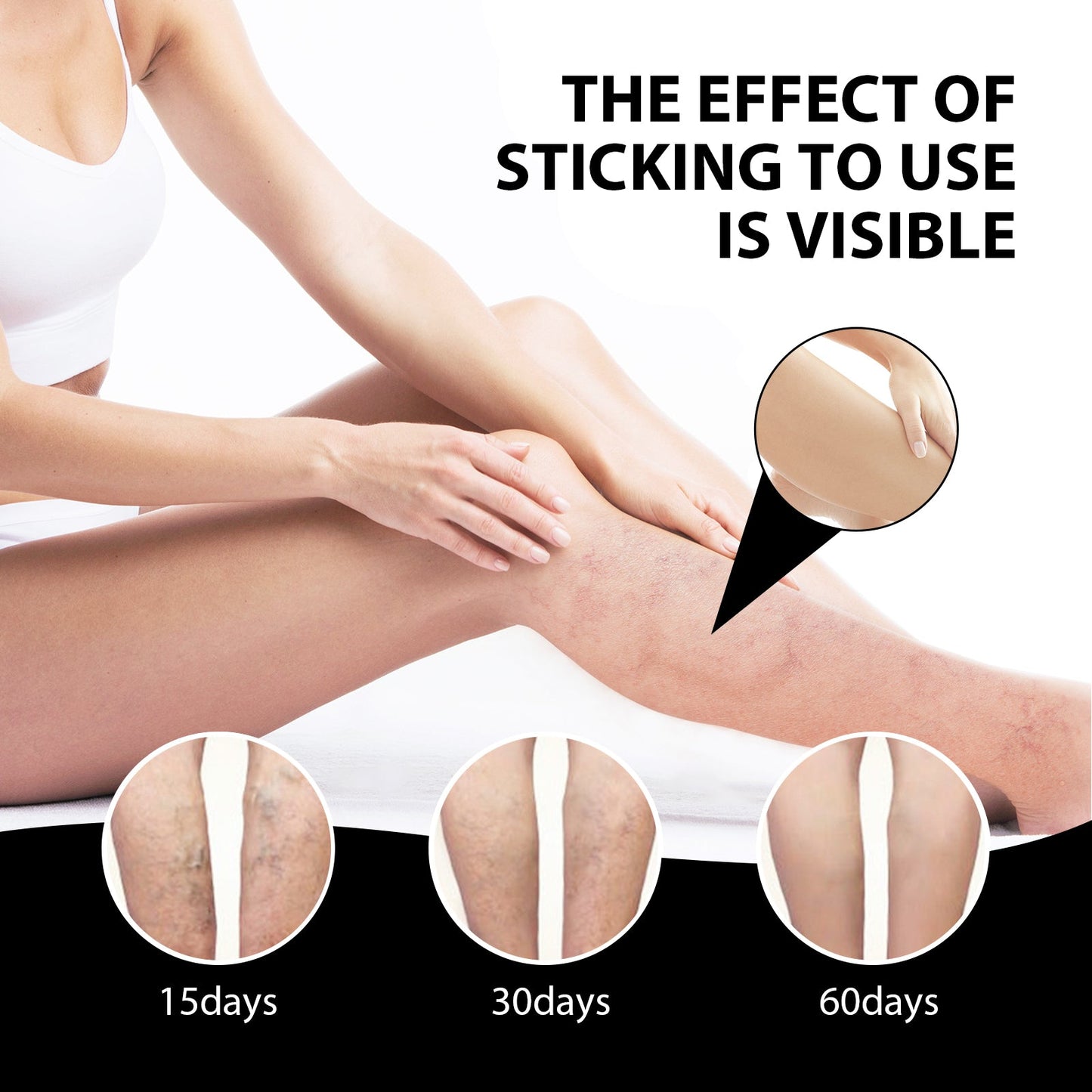 Pilant Care Ice Silk Foot Pads, Ease Joint Soreness And Swelling Earthworm Leg Vein Massage Care Pad - Korvel