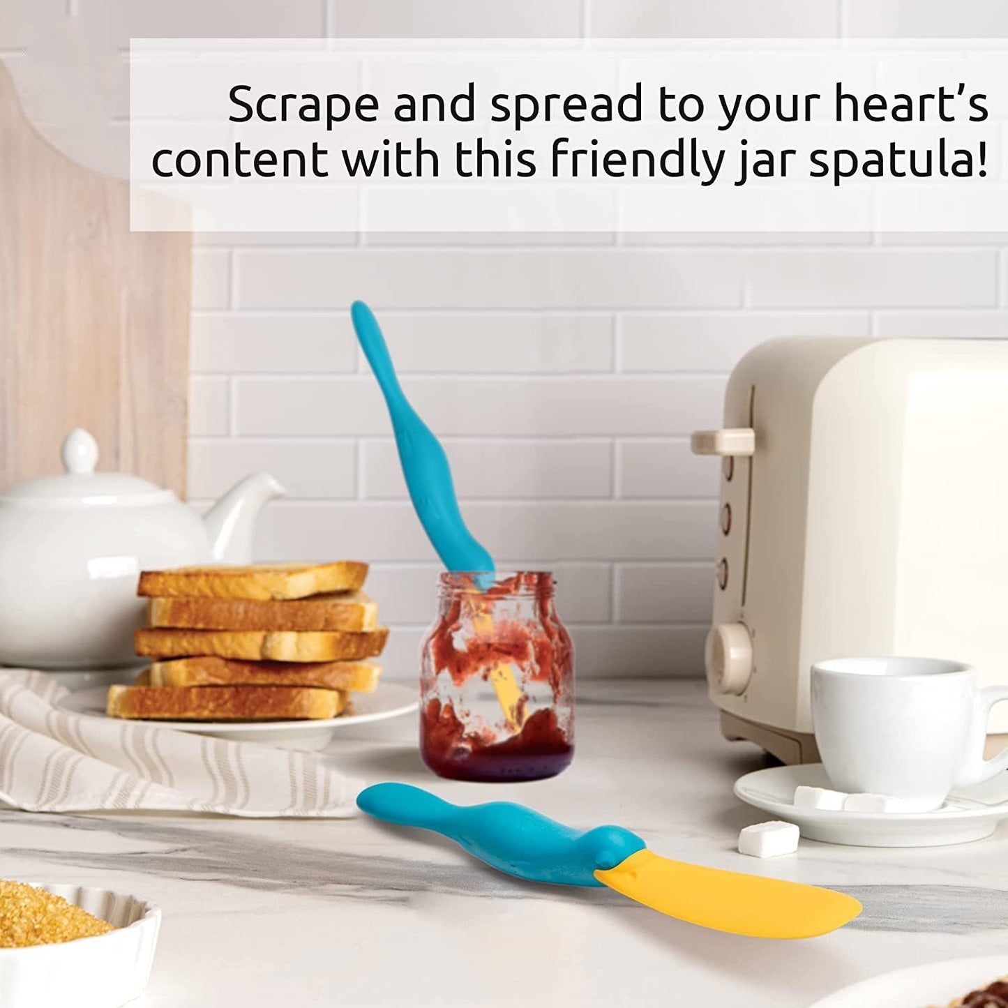 Silicone platypus toast spreading stick creative bread pie spreading knife seasoning brush cheese butter scraper - Korvel