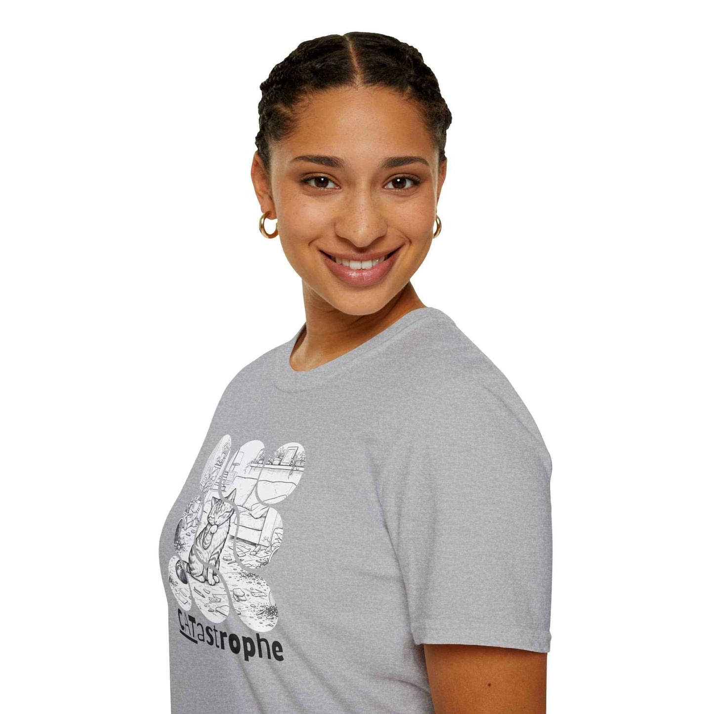 CATastrophe Cat Paw Unisex T-Shirt