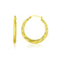 10k Yellow Gold Graduated Twisted Hoop Earrings