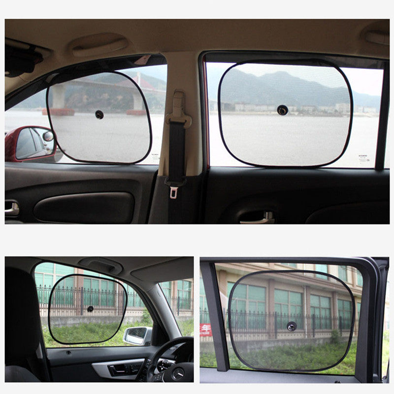 Juego de Sombrillas para Coche Negras Premium - 2 Piezas