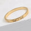 Ring Titanium steel electroplated with 18k gold Shine - Korvel