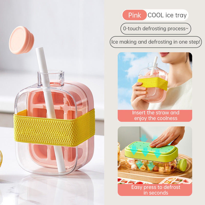Ice - covered tray; freezer - overflow prevention ice tray - Korvel
