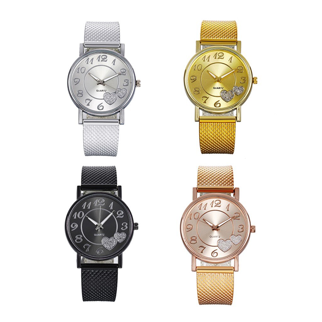 The Latest Top Watch Fashion Women Mesh Belt Watch Wild Lady Creative Gift relojes para mujer Drop Shopping - Korvel
