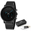 LIGE Men's Ultra Thin Multi-Functional Waterproof Quartz Watch