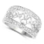 Bague de fiançailles en argent sterling avec diamant blanc de 0,31 carat