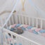 Coussin de Bumper de Lit Braid Knot pour Bébé de 100 cm Premium