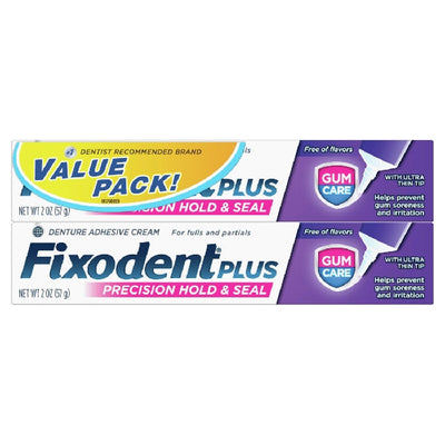 Fixodent Plus Gum Care Superior Hold Denture Adhesive Cream - Flavor Free