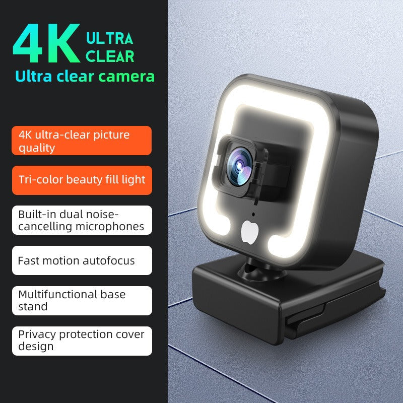 4k beauty autofocus 1080p computer camera high-definition network USB live streaming webcam2k - Korvel
