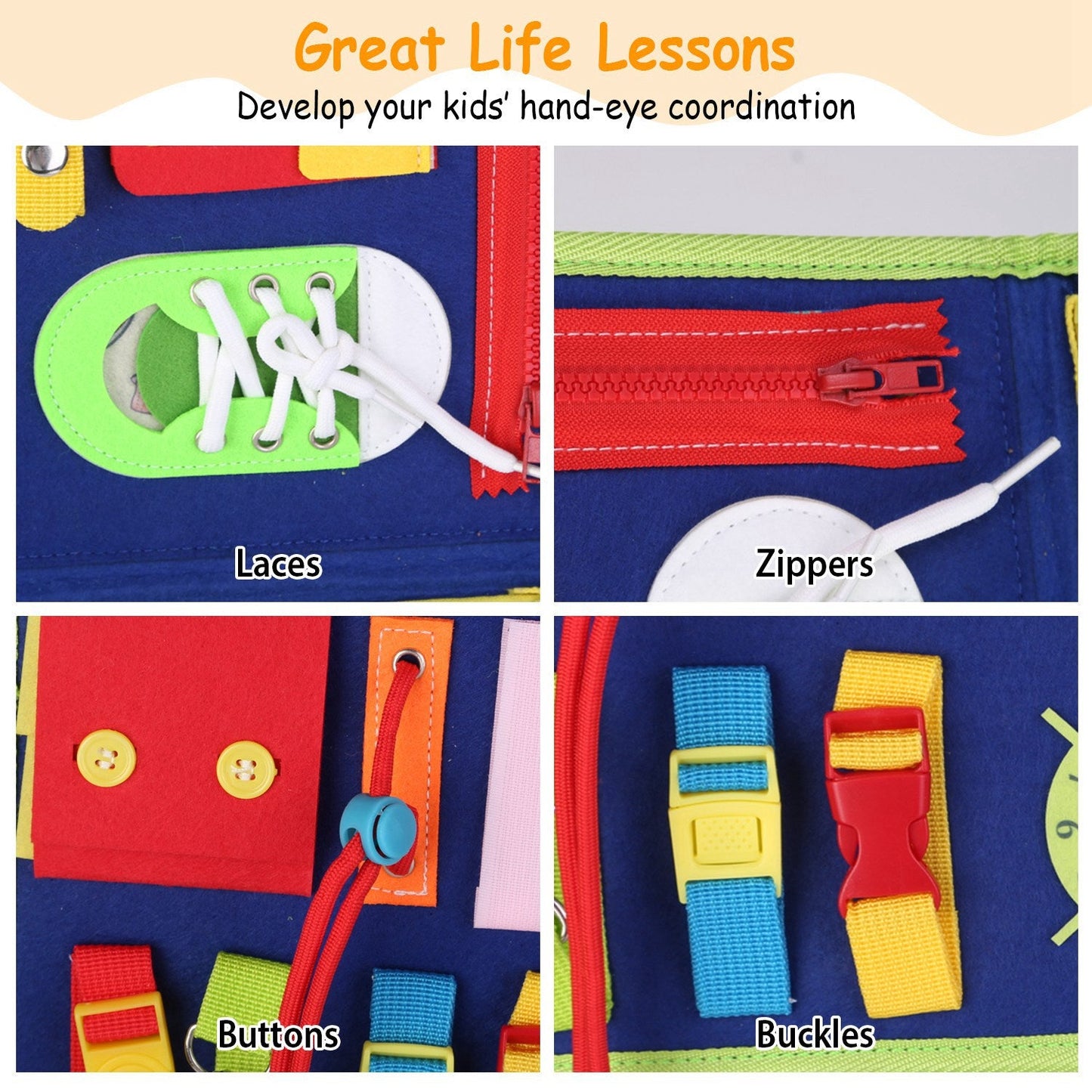GBruno Kids Busy Board - Educational Toy for Skill Development