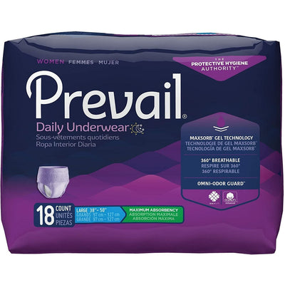 Sous-vêtements Prevail pour femmes – Absorption maximale (Large)