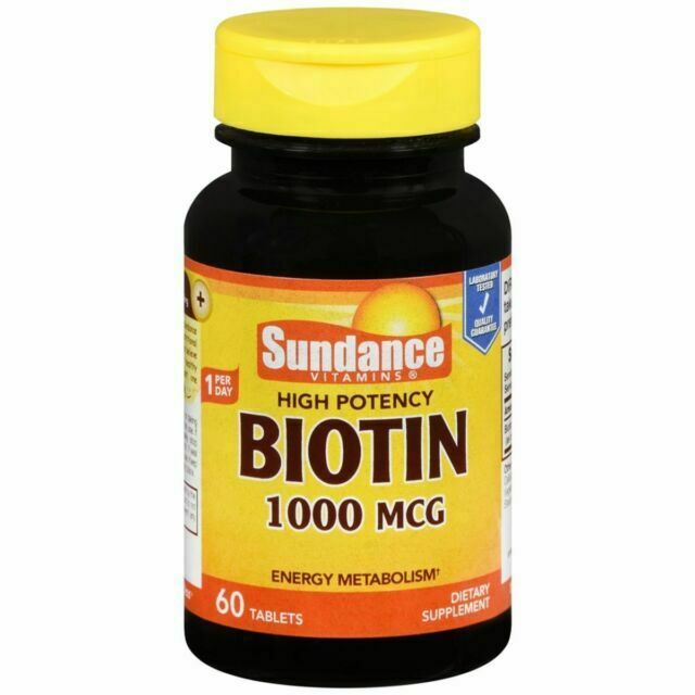 Sundance Vitamins Biotine Haute Potence 1000 Mcg - 60 Comprimés