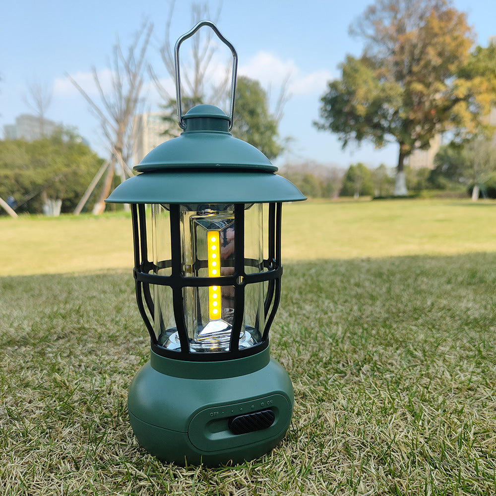 Vintage USB Camping Light for Outdoor Ambience