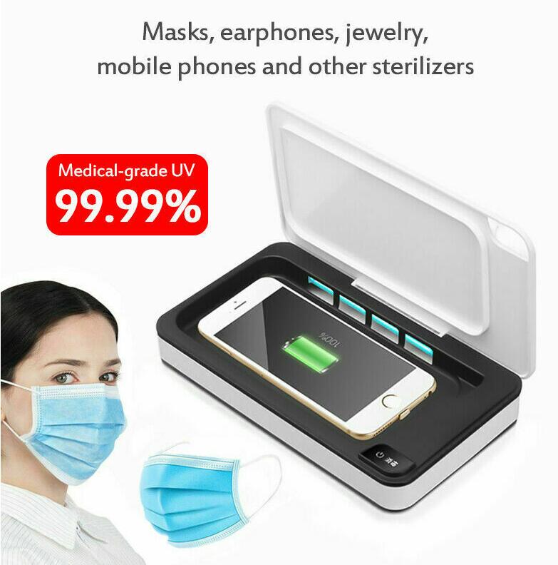 Portable Uv Sterilizer Box Mobile Phone Sanitizer Case For Phone Mice Toothbrush Mask Sterilization Box 1 Set - Korvel