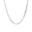 Collier en Chaîne Paperclip en Argent Sterling Plaqué Rhodium