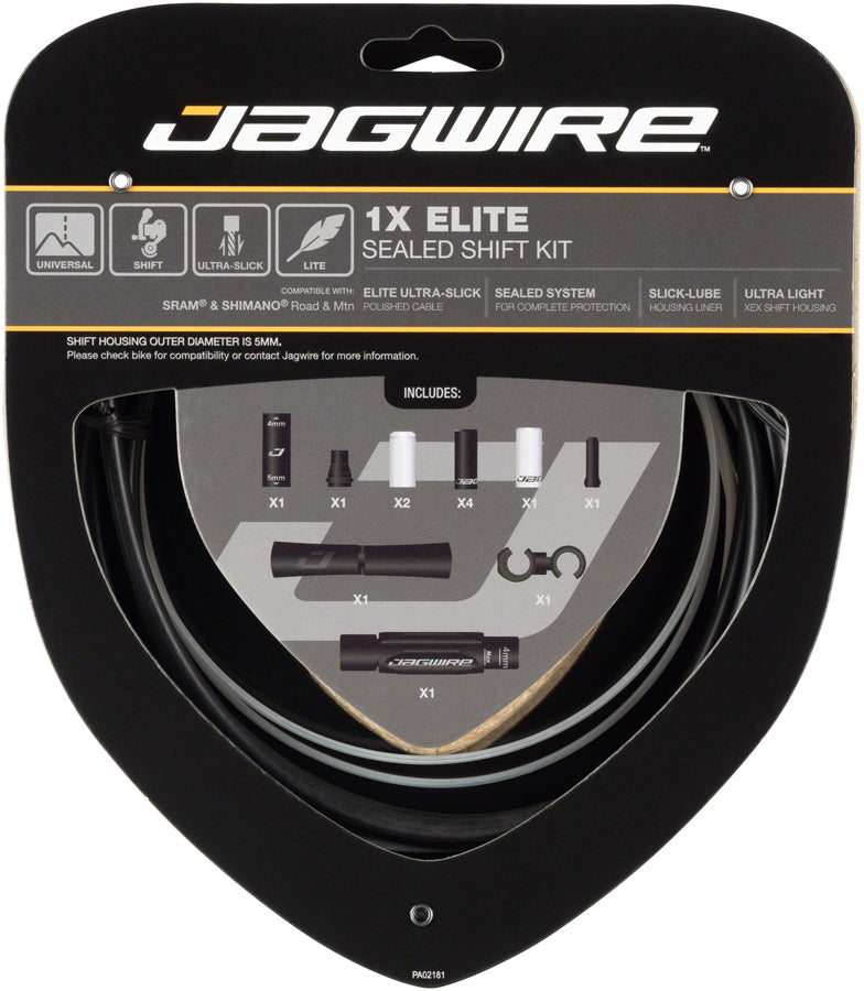 Kit de câbles de changement scellé Jagwire 1x Elite - Câbles ultra-lisses polis